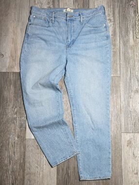 Madewell The Perfect Vintage Jean, Tapered High-rise Fit Blue Jeans Size 32
